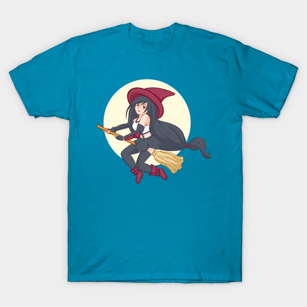 Witch Girlfriend Tifa T-Shirt by kalgado